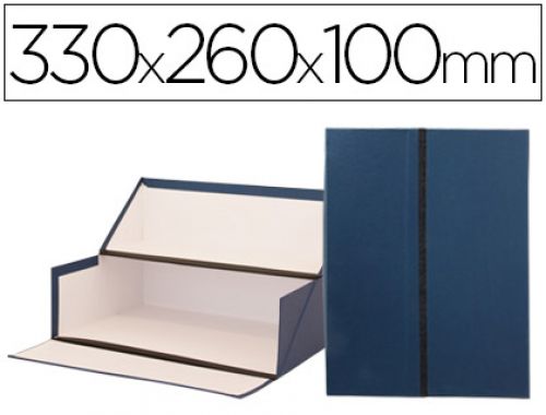 Caixas de arquivo frances liderpapel azul medidas 330x260x100 mm , Liderpapel , 73114 , 5606149001325